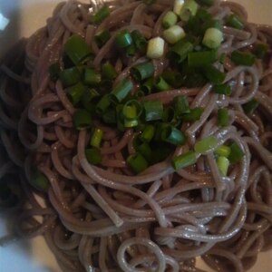 手抜きぶっかけお蕎麦